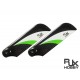 RJX Vector Green and White 105mm Carbon Tail Blades